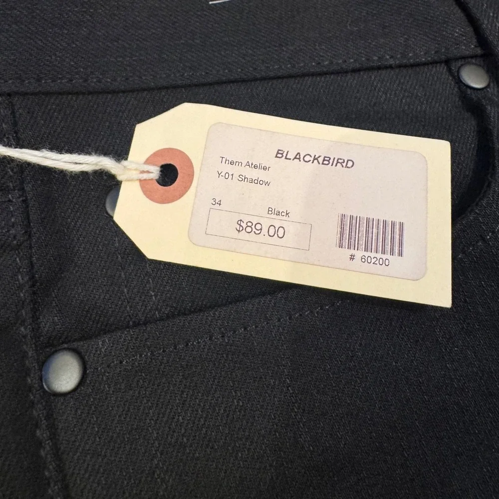 Them Atelier Men's Black Slim/Skinny Jeans Size 34 Retail $89‎ NWT!
